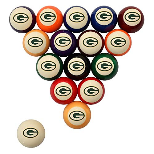 Imperial NFL Retro Billiard Ball Set - color: Green Bay Packers, Cream
