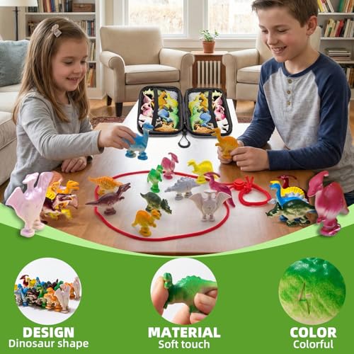 Magnetic Dinosaur Game, Fun Magnet Game with String | Magnetic Strategy Games for Kids, Family, Travel, Camping, Party