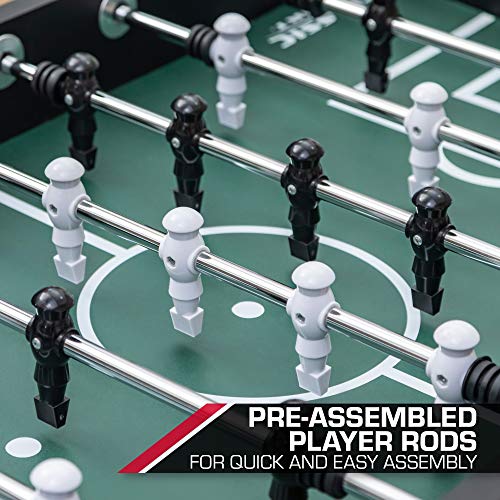 EastPoint Sports Official Competition Size Deluxe Foosball Table for Multiplayer Indoor Play - Includes 4 Foosballs