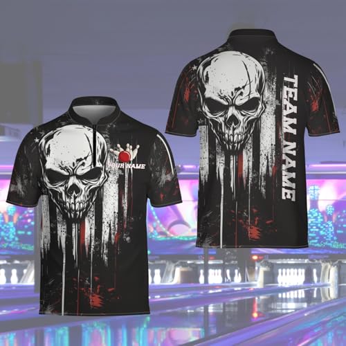 Personalized Custom Jersey for Men, Uniform Shirt for Bowling Team Gift - color: D16