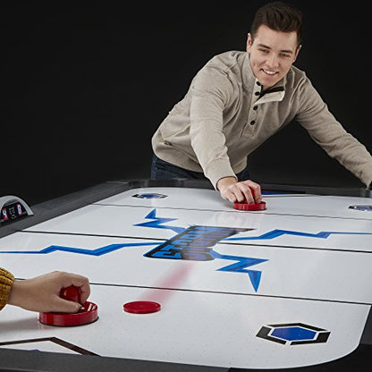 Fat Cat Storm 7 Foot Air Hockey Table for Adults with 80 CFM Motor, LED Electronic Scorer, Hockey Table with Pucks and Paddles Included