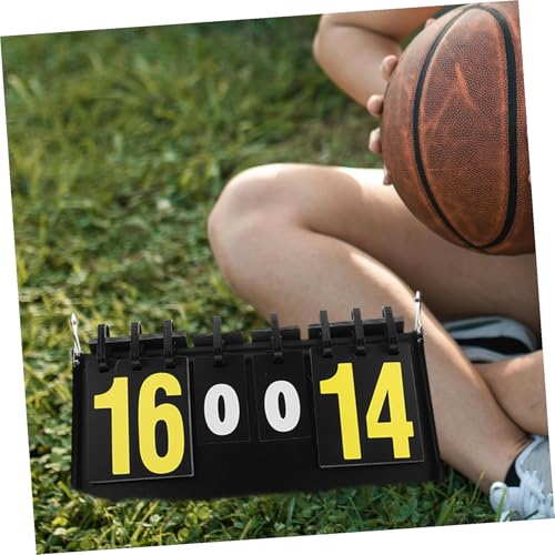 Luxshiny Portable Flip Scoreboard for Basketball and Softball, Reusable Competition Score Keeper with Desktop Tabletop Design for Sports and Coaching Use