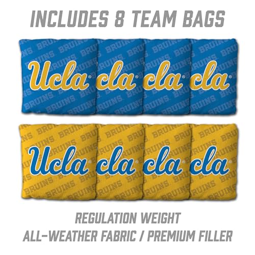 YouTheFan NCAA 2' x 4' Slogan Series Professional Wood Cornhole Game with Logo Bags - color: UCLA Bruins