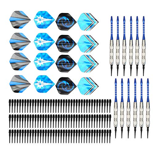 RiToEasysports Soft Tip Darts Set, Removable Aluminum Alloy Rods, Darts for Beginners Professionals Christmas Birthday Gift