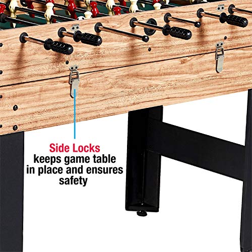 Quick Assembly and Play 48 Inch 3-in-1 Combo Game Table, 3 Games with Billiards, Hockey and Foosball, Accessories Included
