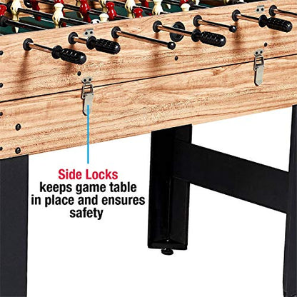 Quick Assembly and Play 48 Inch 3-in-1 Combo Game Table, 3 Games with Billiards, Hockey and Foosball, Accessories Included