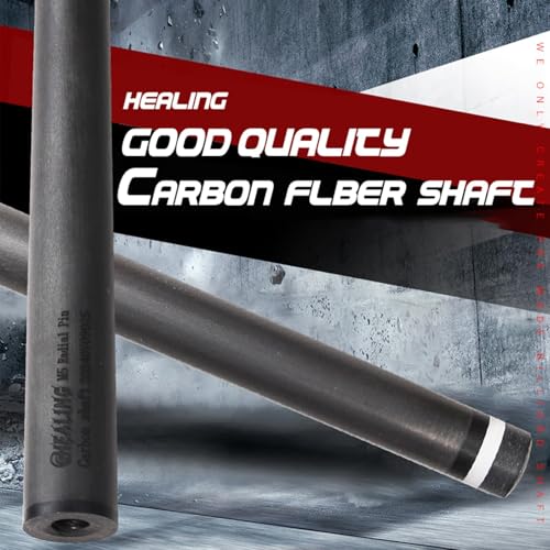 100% Carbon Fiber Shaft, Black Technology Shaft of Pool Cue Front Part for Billiard Play/Break/Snooker Cue Shaft with Foam- 737 mm,745mm,765mm - color: Uniloc(OKHEALING), size: 12.5*21.3*736.6