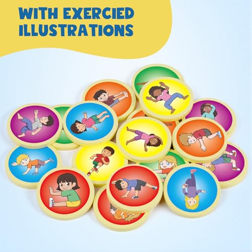 Quilinz Move and Match Game, Happy Move Board Game and Dice Game, Exercise Body and Balance Coordination, Social and Motor Skills for Kids, Daily Exercise for Family & Group Fun, Indoor and Outdoor