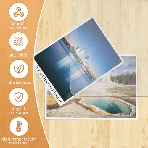 KMAT Office Chair Mat,Easy Glide Hard Wood Tile Floor Mats,Chair Mat for Home Office Rolling Chair,Heavy Duty Floor Protector -Anti-Slip-45 x53 with Lip - size: 45"x53", style: Hard Floor Mat With Lip