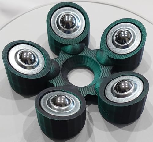 Bowling Ball Spinner - color: Green and Black