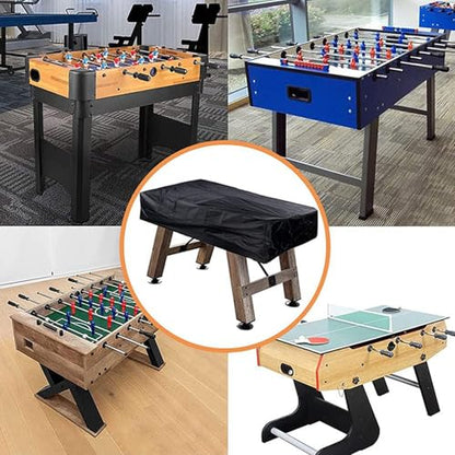 PerGar Foosball Table Cover, Silver, Waterproof, 210D Oxford Cloth, Universal Fit, 160x115x50cm