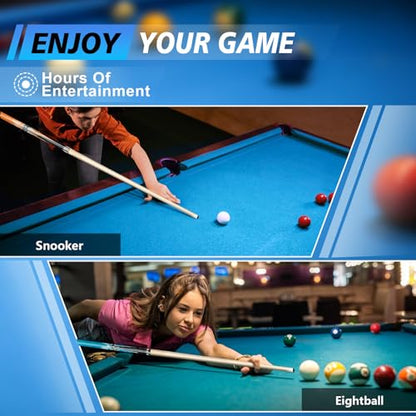 Pool Stick Set of 4, Pool Sticks for Adults, 4 Pool Cues Billiard Set, 58inch Billiard Cue with Maple Wood for Professional Billiard Players - 18oz, 19oz, 20oz, 21oz - color: B04