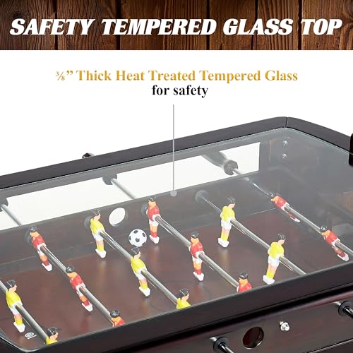 Barrington Foosball Multiple Styles Soccer Foosball Tables, Durable & Stylish Designs with Tabletop Sports Soccer Balls, Perfect for Family Game Rooms - style: 42 In. Coffee Table