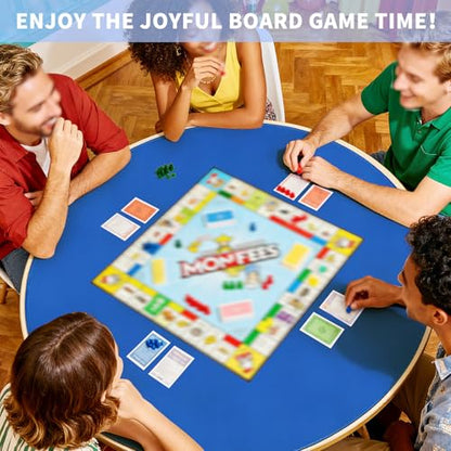 Large Round Tabletop Game Playmat,Rubber Table Mat Suitable for Playing Poker,Card,and Roleplaying Games.(80cmBlue) - color: 80*80*0.2cmblue, size: 80*80*0.2cm