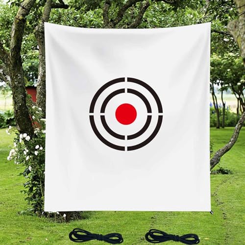 Golf Target Cloth for Net Replacement - Enthusiasts and Professional Golfers Practice Training Aids for Garage/Backyard - style: 5X6FT Golf Target White