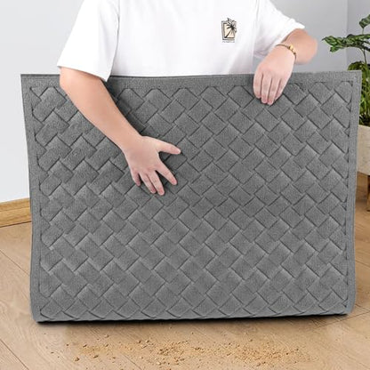 BZ24 Heavy Duty Front Door Mats Non Slip Rubber Backing Entrance Mat Shoes Scraper Welcome Mat - color: 18" X 30" Weave Brown【small Door】