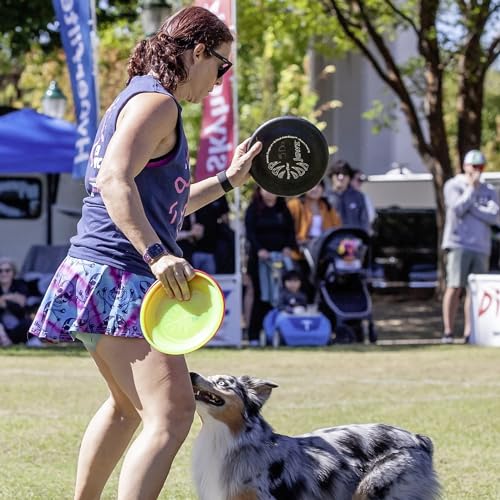 Hyperflite Jawz Dog Flying Disc - World's Toughest Training Dog Toy. Best Competition Flying Disc Toy for Pets, Puncture Resistant - 8.75 Inch - color: Black