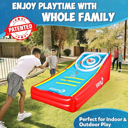 EKEPE Inflatable Score Ball Game, Carnival Yard Games for Kids and Adults, Inflatable Giant Game Toys with 2 Sponge Ball, Family Arcade Games for Indoor and Outdoor