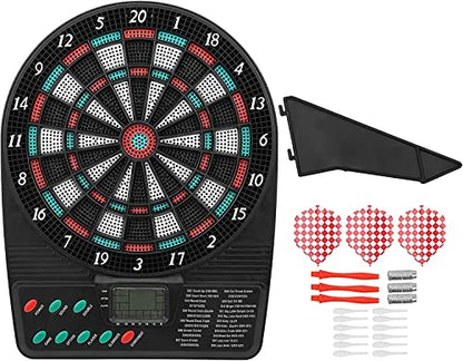 Electronic Dart Plate, Automatic Scoring Dart Board Games Set, with Music and Voice Prompts, for Friends for Home Office
