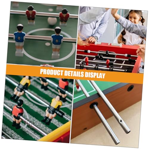 VOSAREA 3pcs Table Soccer Rod Replacement Iron Operation Pole for Foosball Game Accessory