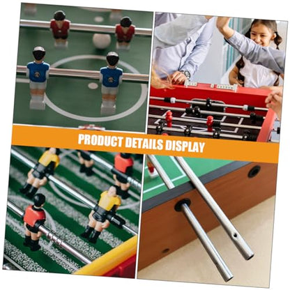 VOSAREA 3pcs Table Soccer Rod Replacement Iron Operation Pole for Foosball Game Accessory