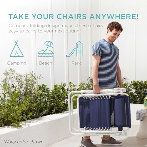 Best Choice Products Set of 2 Adjustable Steel Mesh Zero Gravity Lounge Chair Recliners w/Pillows and Cup Holder Trays - Ice Gray/White - color: Ice Gray/White, size: Standard