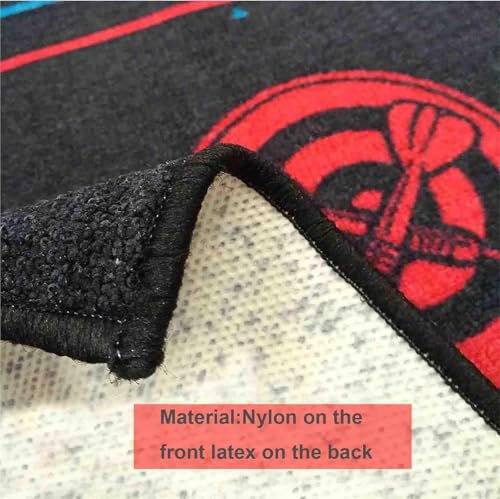 Darts Mat with Throw Line, Professional Dart Carpet, Heavy Duty Soundproof Flooring Protector, 116x27inch Non-Slip, Shock Absorbing, Rubber Material, for Home Pub Club