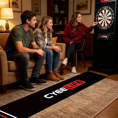 Dart Board Mat, Non Slip Darts Mat, Portable Floor Protection with Throw Line, Crystal Velvet Dart Rug, Protective Darts Distance Mats, for Game Room Recreation Center Sports Club Basement - size: A