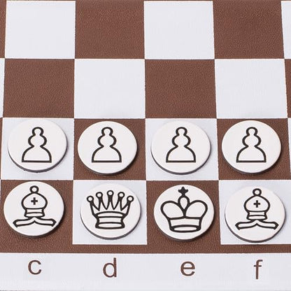 Husaria 8-Inch Magnetic Foldable Chess Wallet Set - Compact Travel Game with Secure Magnetic Pieces