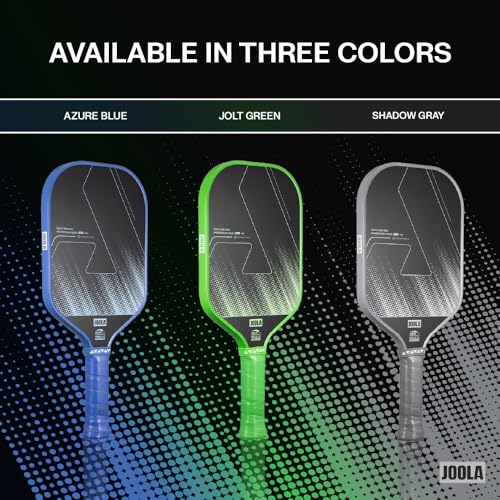 JOOLA Ben Johns CAS 16mm Carbon Fiber Pickleball Paddle - CAS Surface Tech - Control & Power Paddle - USAP Approved - Aero Curve - Feel-Tec Pure Grip - NFC Chip - color: Shadow Gray, size: Perseus