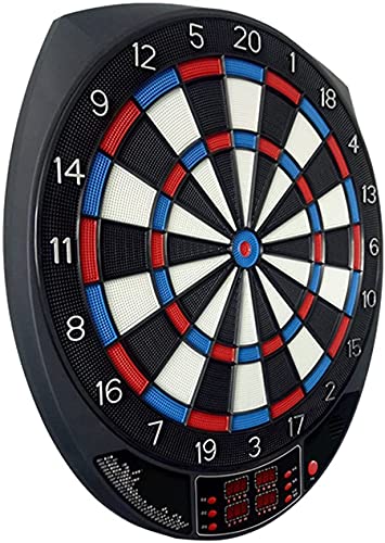 Electronic Dart Board, Electronic Dart Board, Electronic Dartboard, Soft Tip Dartboard Set LED Display Scoreboard, 6 Darts 24 Tips for 8 Players, Battery Supply