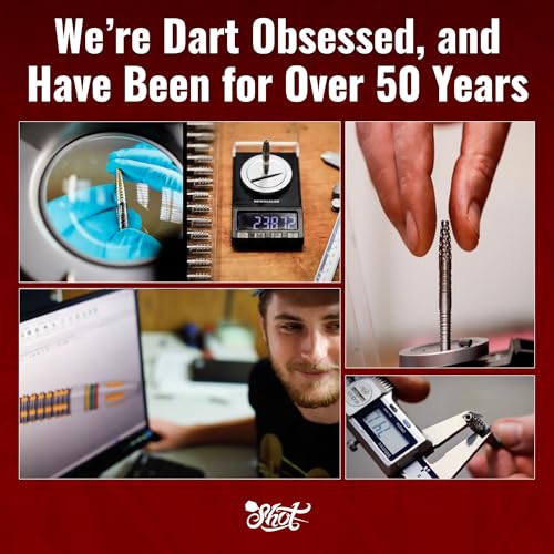 Shot Darts Heavy Duty, Protective Professional Dart Mat - Made from Thick, Shock Absorbing & Non-Curling Industrial Grade Rubber (9.9 Feet x 2 Feet)