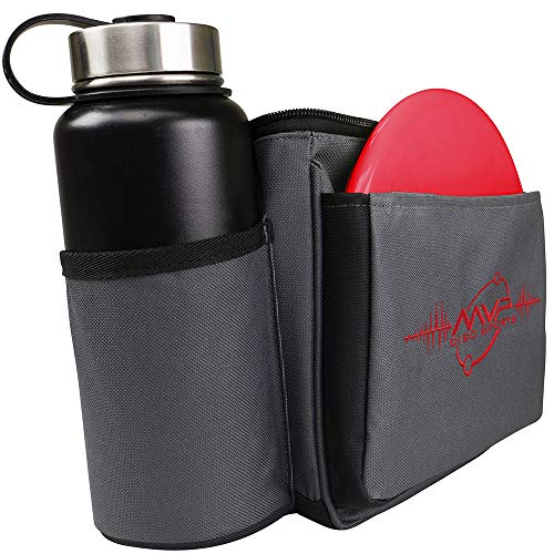 MVP Disc Sports Cell Disc Golf Starter Bag (Choose Your Favorite Color) - color: Gray/Red