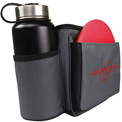 MVP Disc Sports Cell Disc Golf Starter Bag (Choose Your Favorite Color) - color: Gray/Red