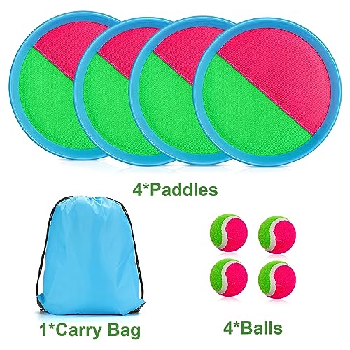 Toss and Catch Ball Outdoor Games Playground Balls Beach Summer Toys for Kids Ages 4-8 Perfect Kids Toys Sets Playground Sets
