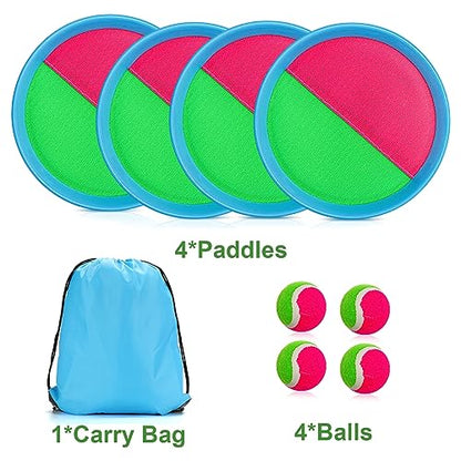 Toss and Catch Ball Outdoor Games Playground Balls Beach Summer Toys for Kids Ages 4-8 Perfect Kids Toys Sets Playground Sets