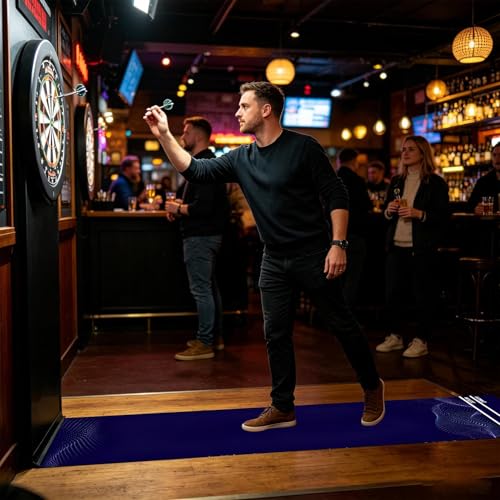 Genérico Dart Mat – Non-Slip Velvet with Portable Launch Line, Dart Mats, Game Room, Tournament, Sports Club, Office, Rest Room, - size: B