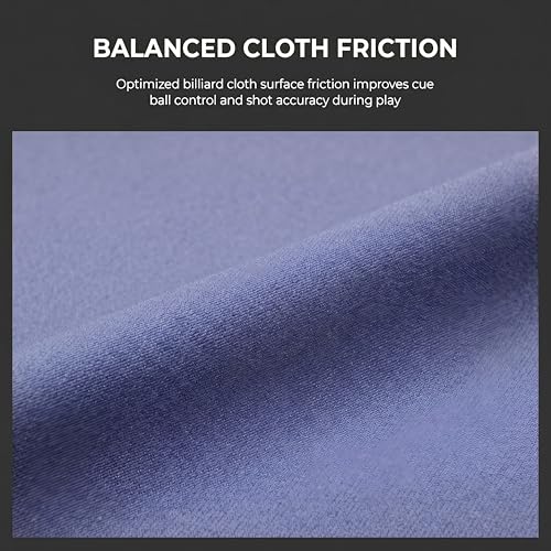 KONLLEN 9ft Pool Table Felt, 80/20 Wool Nylon Blend Billiard Table Cloth with Pre-Cut Strips, Professional Replacement Felt for Home & League Play - color: 001-Grey