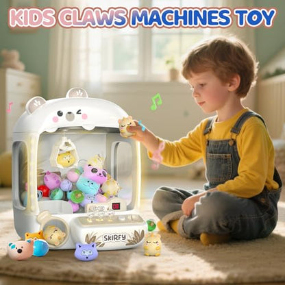 Skirfy Claws Machines for Kids Bear,Vending Machines Toys with Sound,Lights and Furbys for Girls,Arcades Games Toys for Ages 8-13,Birthday Party for 6 7 8 9 Year Old Boys Girls