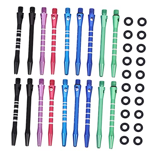 KICHOUSE Aluminum Alloy Dart Shafts Set Lightweight Portable Metal Rods Rings for Indoor Darts Easy to Install Durable and Functional Accessories for Enthusiasts