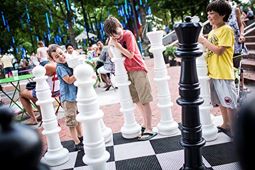 MegaChess Giant Chess Set Game with 49" Tall King - A Large Chess Set Yard Game for Families Looking for Outdoor Jumbo Games - 32 Large Pieces Made from Durable HDPE (Plastic Board Included)
