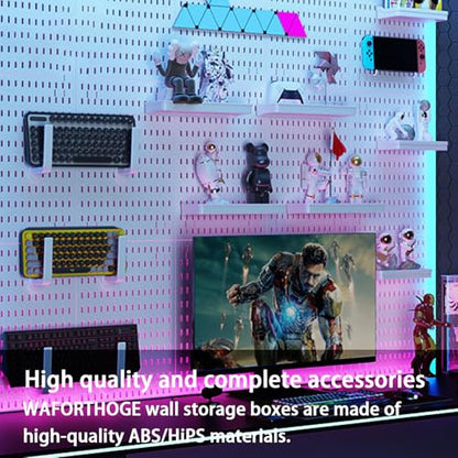 Revamp Your Space With A Versatile Pegboard Kit - Effortlessly Organize Home, Office, And Gaming Setup With Customizable Hanging Solutions (black)