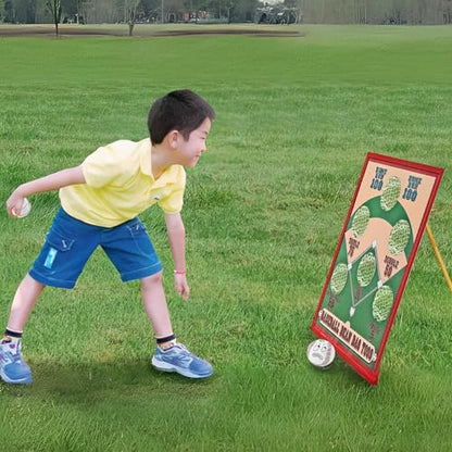 Fun Express Baseball Bean Bag Toss Game for Kids - Wood Game Board with 5 Bean Bags for Tossing - Outdoor Toys for Kids Ages 4-8 - Birthday Party Games for Boys 3-5 Year Old Gifts Yard Carnival