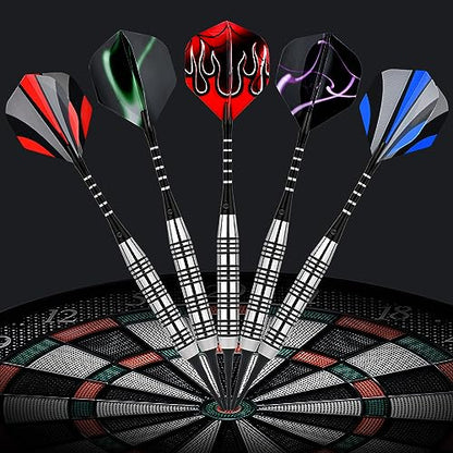 Steel Tip Darts Set 18 Grams15 Pack Steel Barrels - style: s alu 12
