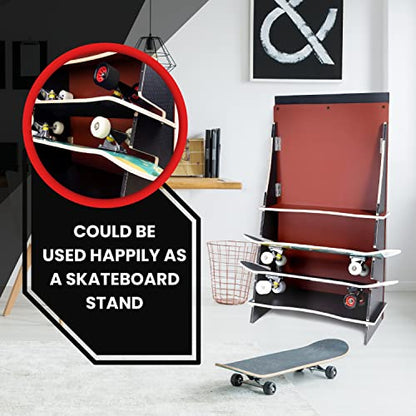 Kids Jumping Ramp for Skateboard, Bike, Scooter, BMX, RC Car and Dirt Bike, 42.91 in, Red - color: Red, size: L300