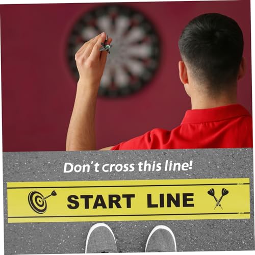 Toddmomy Dart Throw Notice Marker Durable Floor Marker for Accurate Dart Throwing Line Essential Accessory for Players and Game Enthusiasts