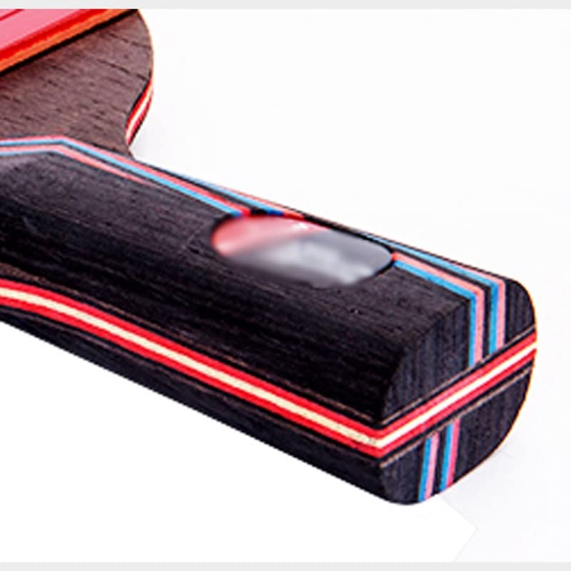 Carbon bat Table Tennis Racket with Rubber Pingpong Paddle Short Handle Rackt Long