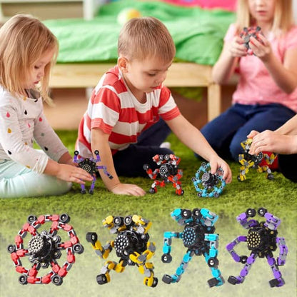 Gokeey 32 Pcs Party Favors for Kids 8-12, Treasure Box Toys for Classroom Prizes, Transformable Fidget Spinners Bulk, Goodie Bag Stuffers for Boys and Girls, Pinata Fillers, Sensory Toys - style: fidget toys 32pc