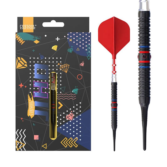 CUESOUL JIHO 18/19/20/21g Soft Tip Darts 90% Tungsten Dart Set with ROST T19 All in One Dart Flight - color: D2, size: 18g