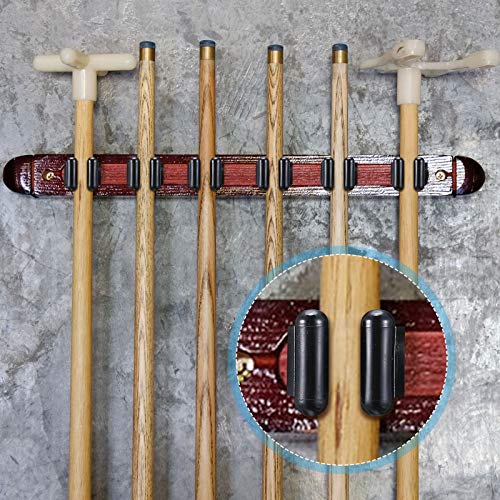 Skylety 40 Pieces Fishing Rod Clips Billiards Cue Clip Pole Rod Holder for Fishing Billiards Snooker Pool Cue Locating Supplies, Black